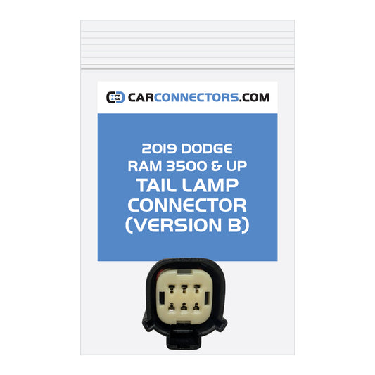 Tail Lamp (Version B) Connector for 2019 Dodge Ram 3500 & Up
