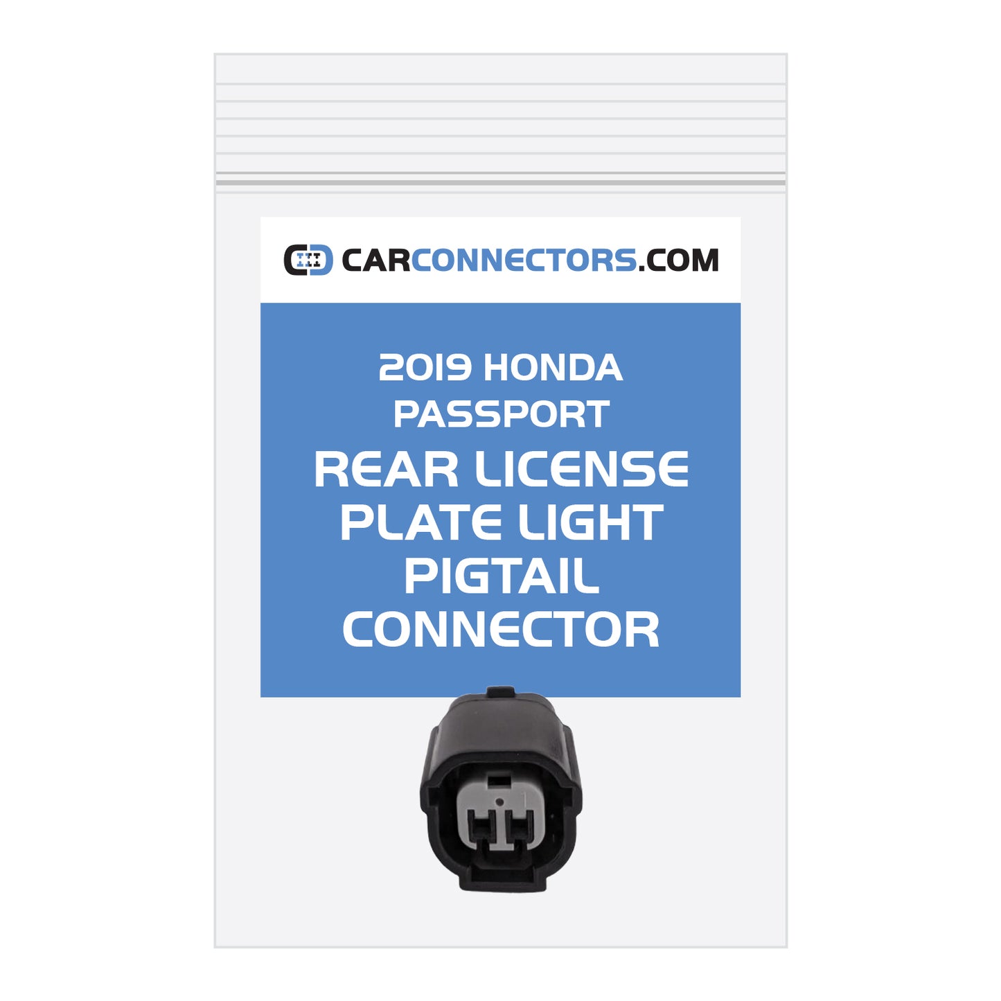 Rear License Plate Light Pigtail Connector for 2019 Honda Passport