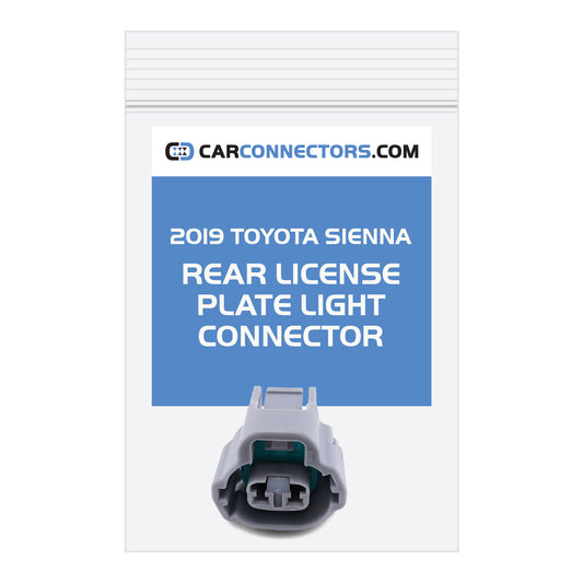 Rear License Plate Light Connector for 2019 Toyota Sienna