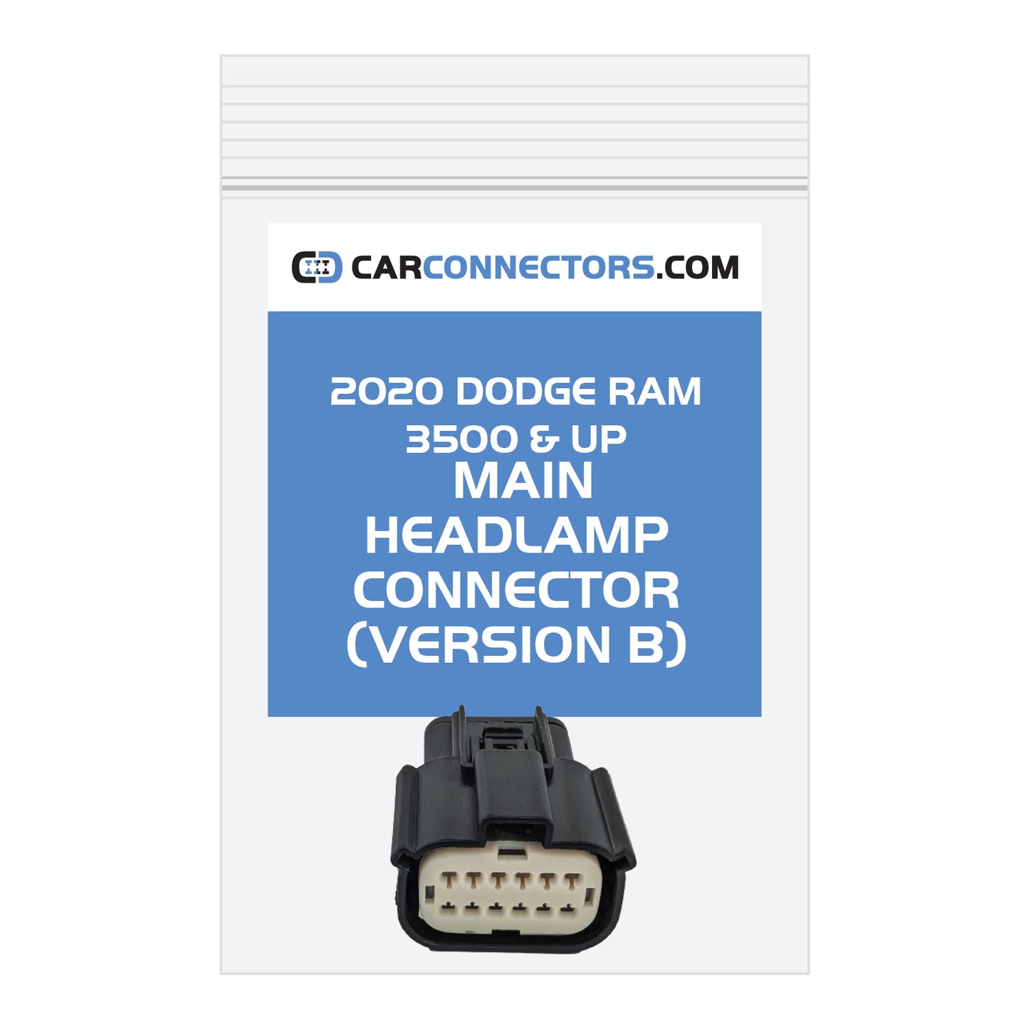 Main Headlamp (Version B) Connector for 2020 Dodge Ram 3500 & Up