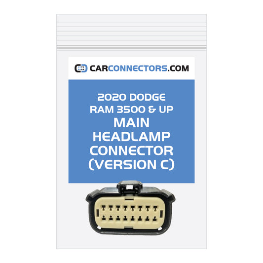 Main Headlamp (Version C) Connector for 2020 Dodge Ram 3500 & Up