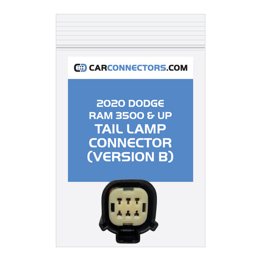 Tail Lamp (Version B) Connector for 2020 Dodge Ram 3500 & Up