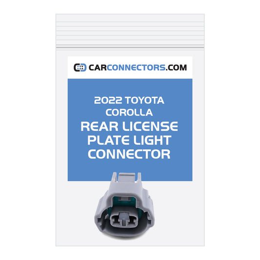 Rear License Plate Light Connector for 2022 Toyota Corolla